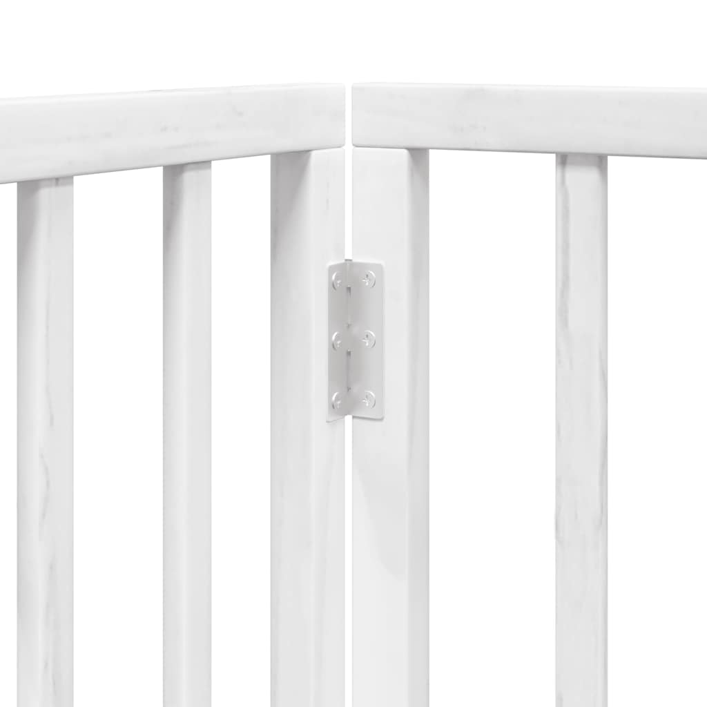 Vrata za pse s vratašcima 12 panela sklopiva 960 cm drvo topole