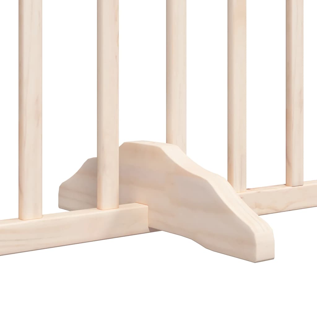 Vrata za pse s vratašcima 12 panela sklopiva 960 cm drvo topole