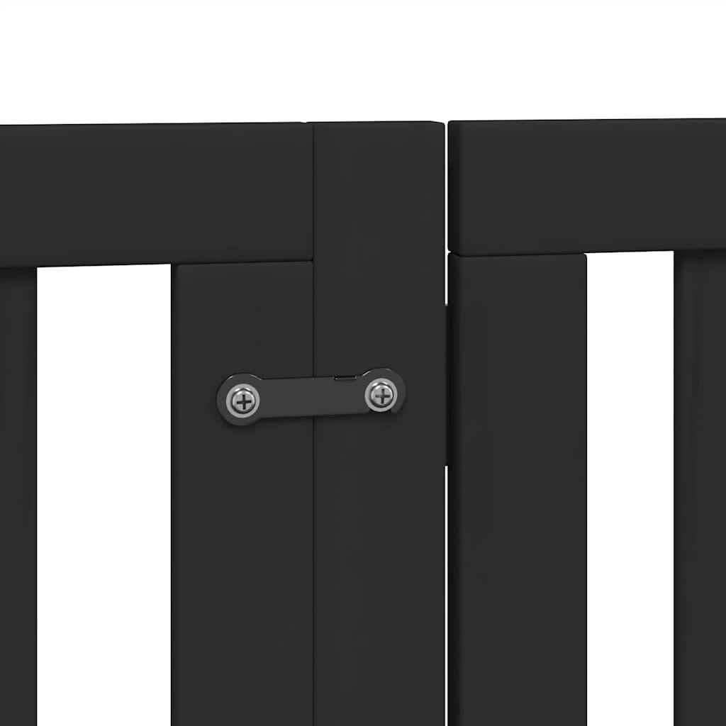 Vrata za pse s vratašcima 15 panela sklopiva 750 cm drvo topole