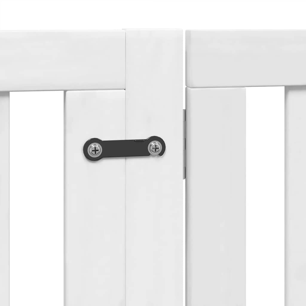 Vrata za pse s vratašcima 12 panela sklopiva 960 cm drvo topole