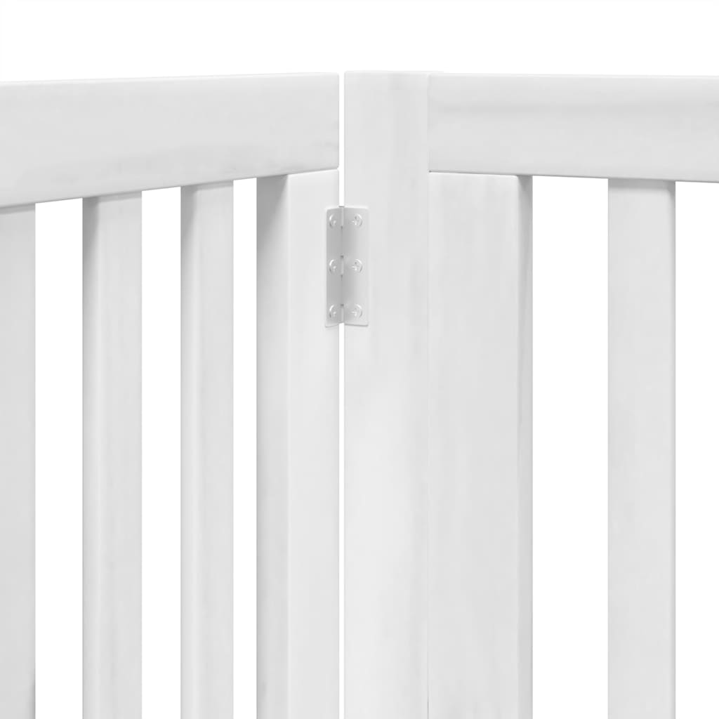 Vrata za pse s vratašcima 12 panela sklopiva 960 cm drvo topole