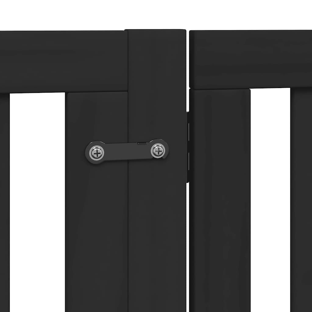 Vrata za pse s vratašcima 12 panela sklopiva 960 cm drvo topole
