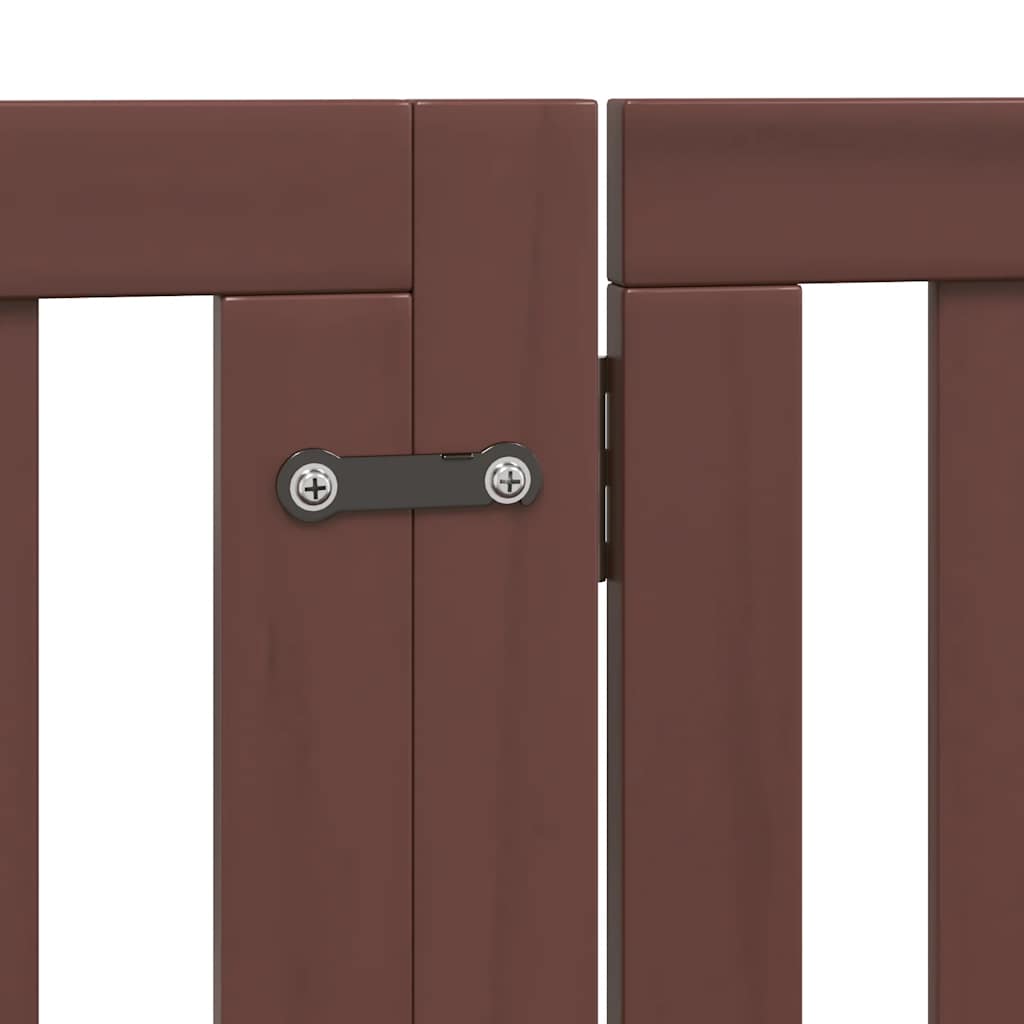 Vrata za pse s vratašcima 10 panela sklopiva 800 cm drvo topole