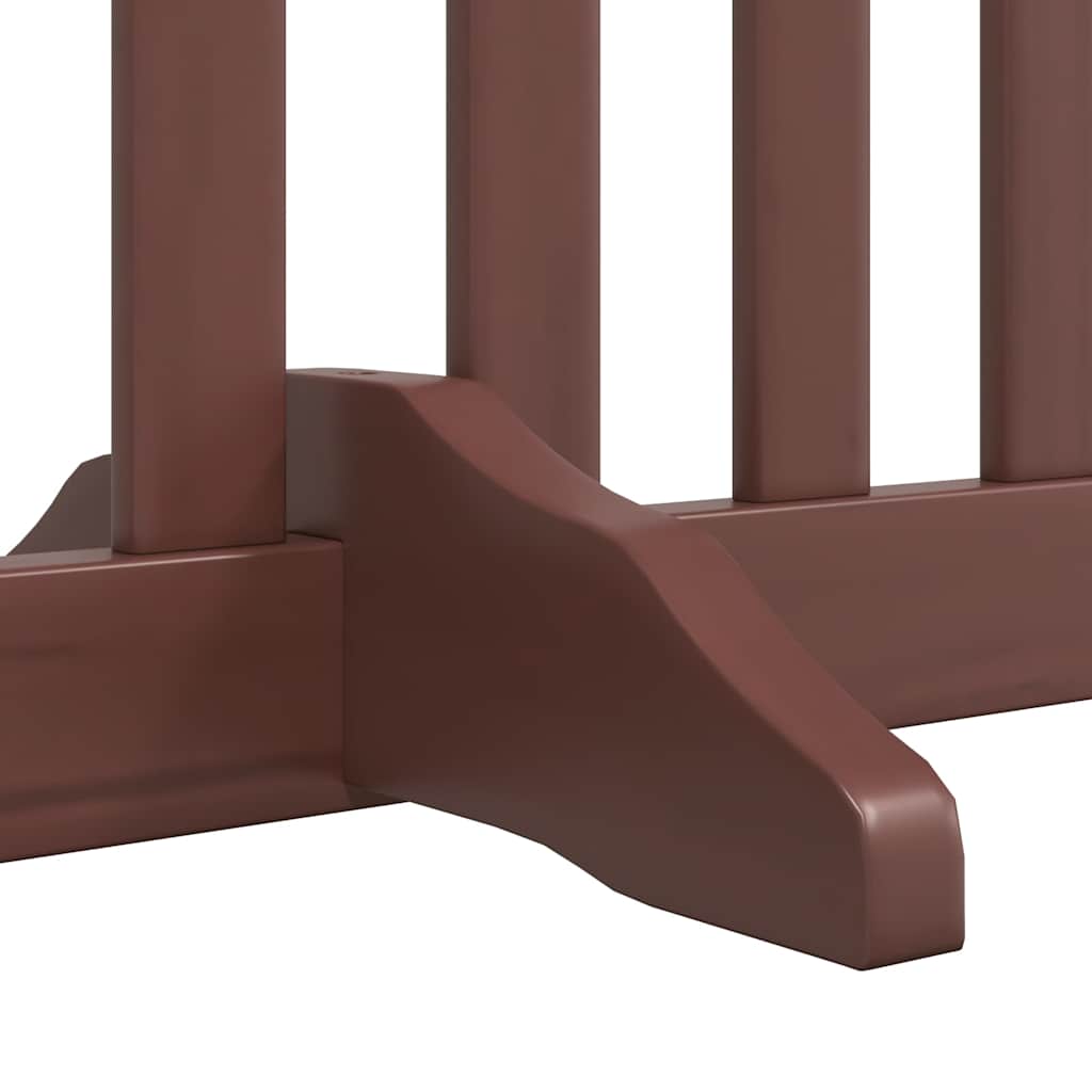 Vrata za pse s vratašcima 12 panela sklopiva 960 cm drvo topole