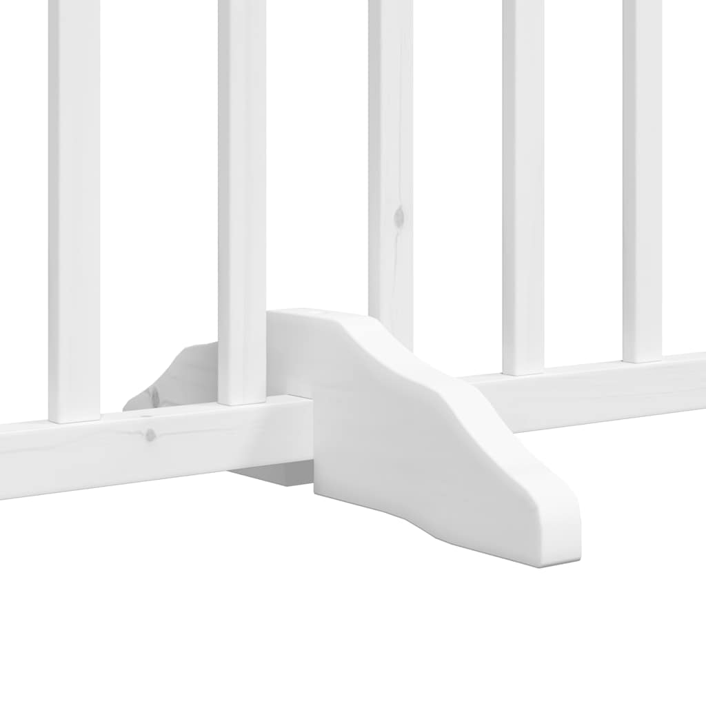 Vrata za pse s vratašcima 12 panela sklopiva 960 cm drvo topole