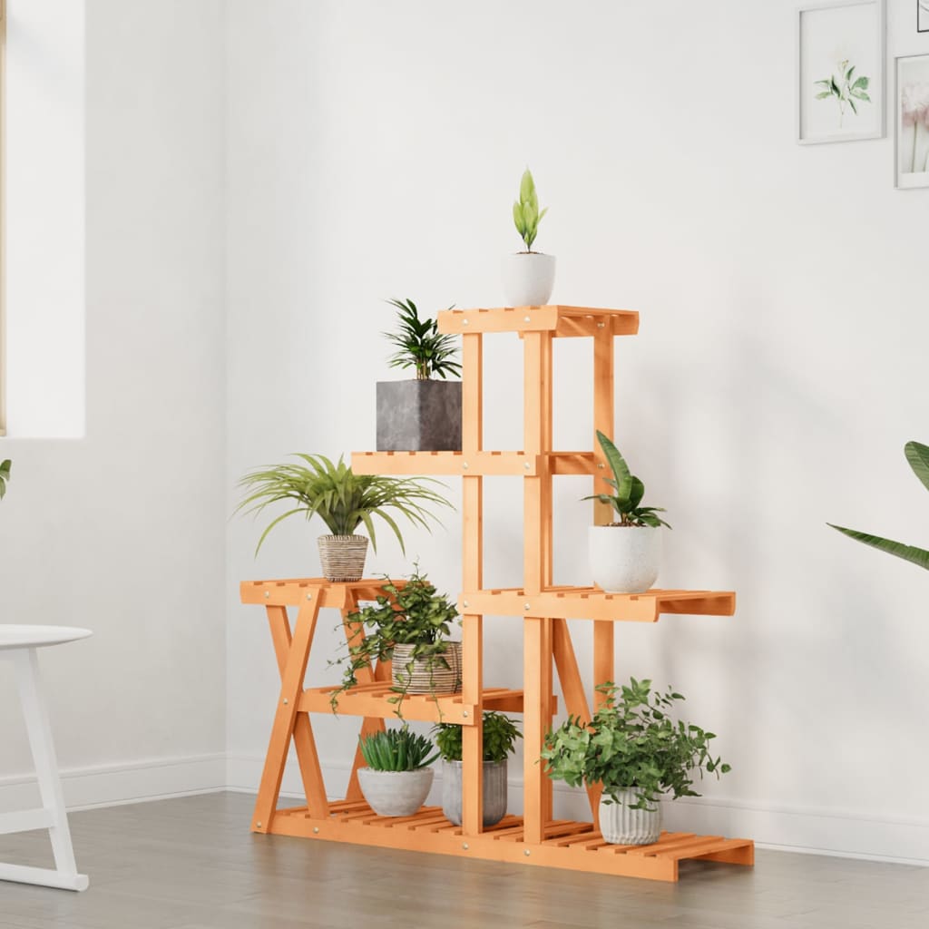 Stalak za cvijeće 95 x 25 x 96 cm od masivne jelovine
