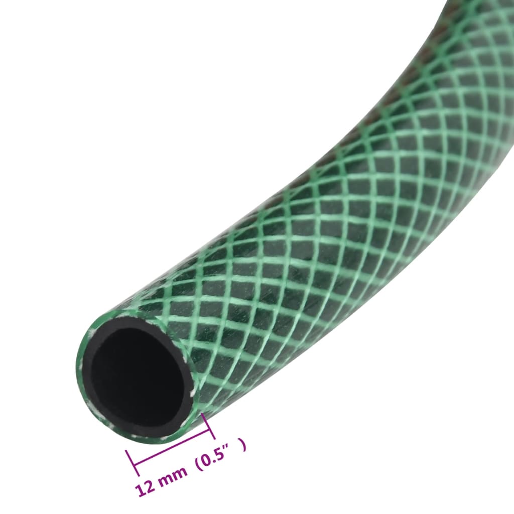 Vrtno crijevo zeleno 0,5 " 50 m PVC