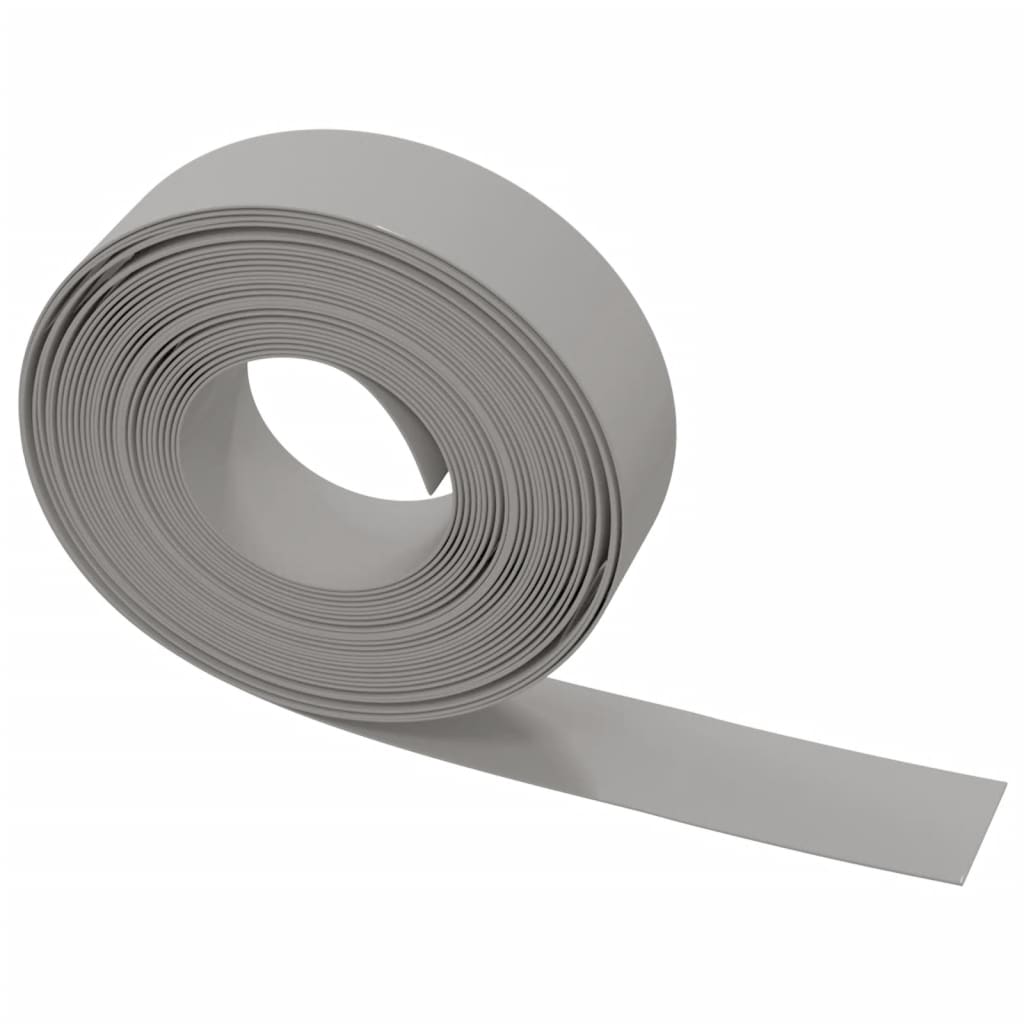 Vrtne ivice 2 kom sive 10 m 15 cm od polietilena