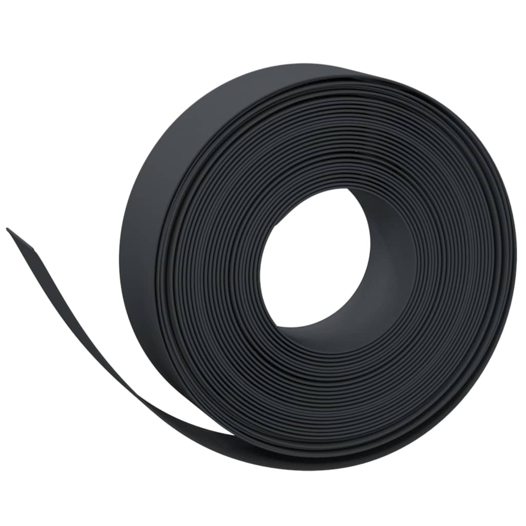 Vrtne ivice 4 kom crne 10 m 15 cm od polietilena