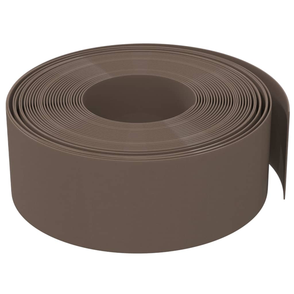 Vrtne ivice 2 kom smeđe 10 m 20 cm od polietilena