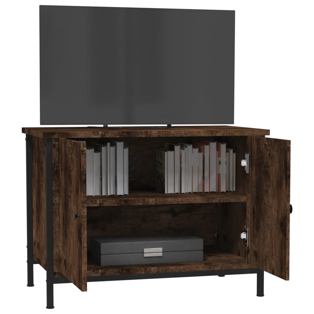 TV ormarić s vratima boja hrasta 60x35x45 cm konstruirano drvo