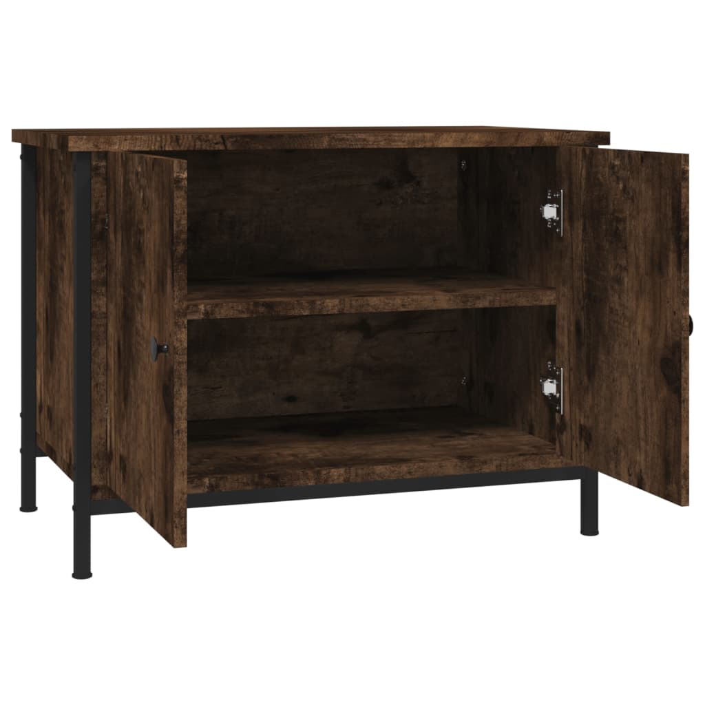 TV ormarić s vratima boja hrasta 60x35x45 cm konstruirano drvo