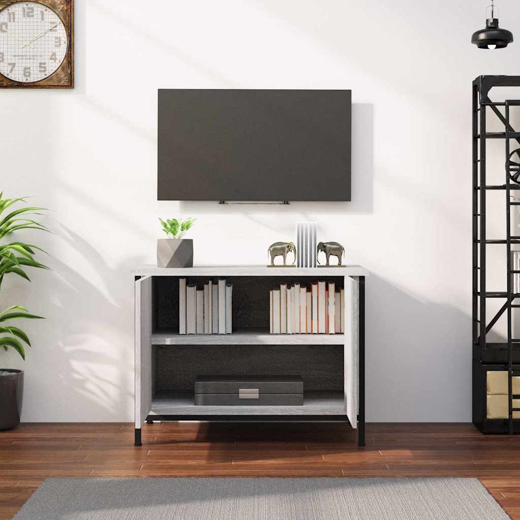 TV ormarić s vratima boja hrasta 60x35x45 cm konstruirano drvo