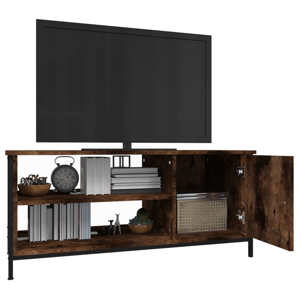 TV ormarić boja dimljenog hrasta 100x40x45 cm konstruirano drvo