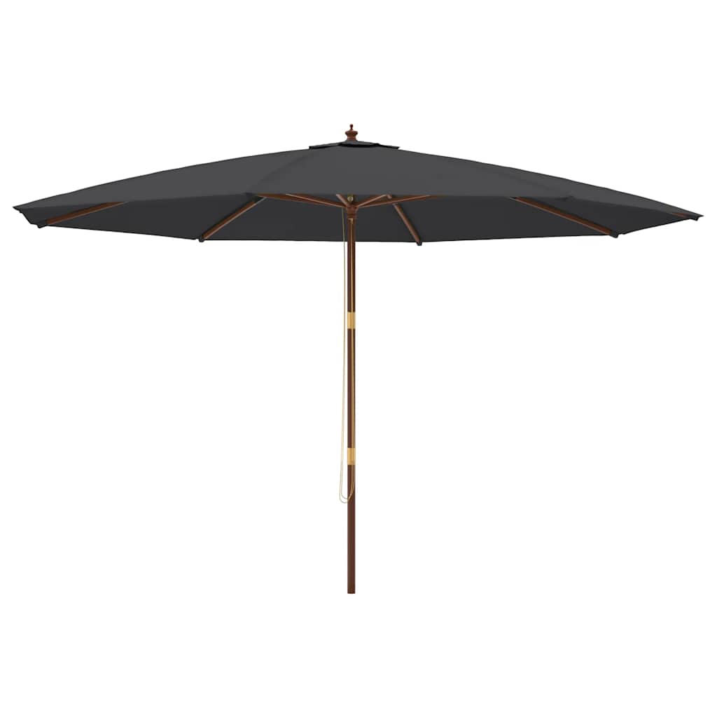 Vrtni suncobran s drvenim stupom 400 x 273 cm