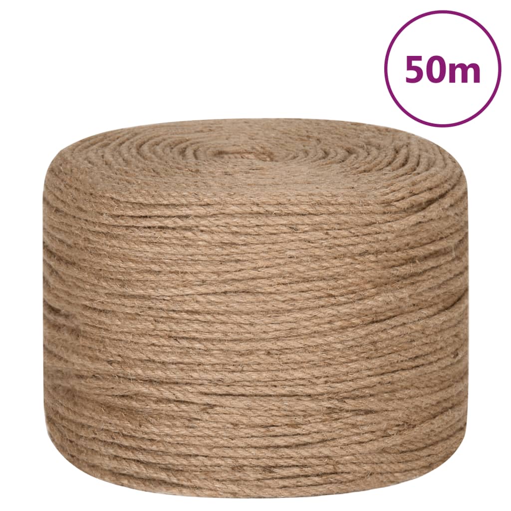 Uže od jute dužina 50 m debljina 6 mm