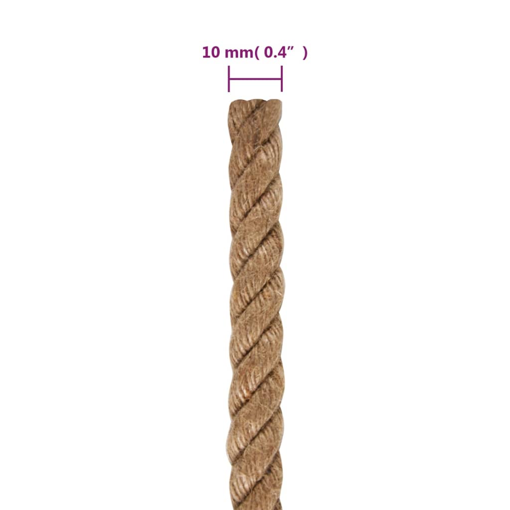 Uže od jute dužina 50 m debljina 10 mm