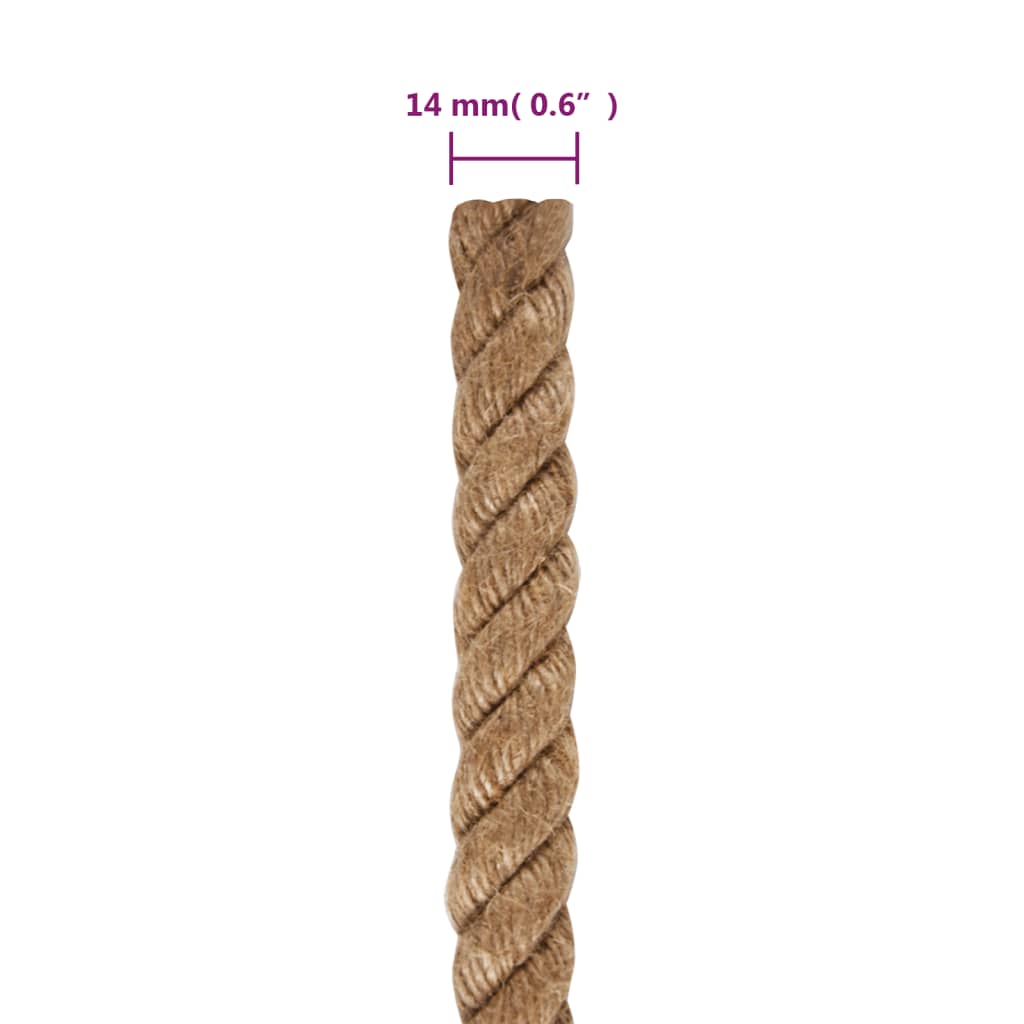 Uže od jute dužina 50 m debljina 14 mm