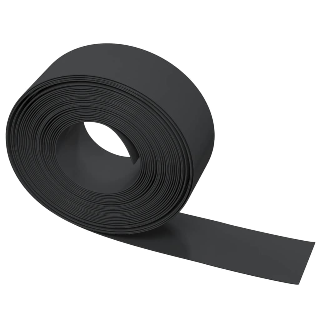 Vrtna ivica crna 10 m 20 cm od polietilena
