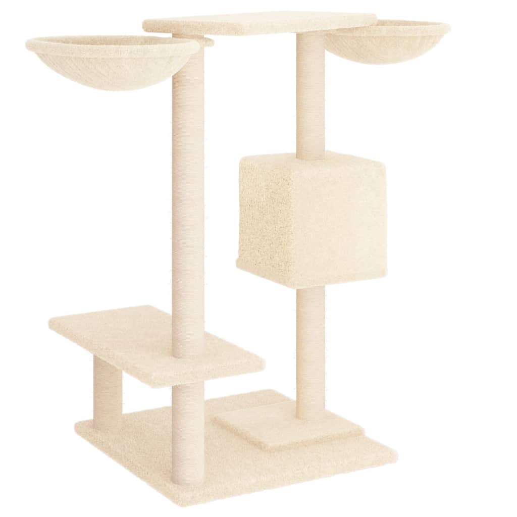 Penjalica za mačke sa stupovima za grebanje krem 82 cm