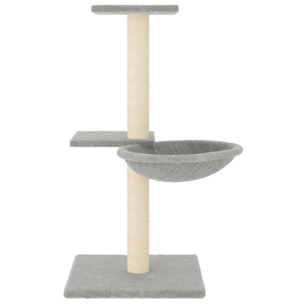 Penjalica za mačke sa stupovima za grebanje svjetlosiva 72 cm