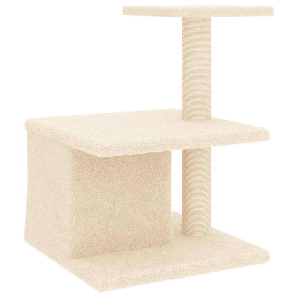 Penjalica za mačke sa stupovima za grebanje krem 48 cm