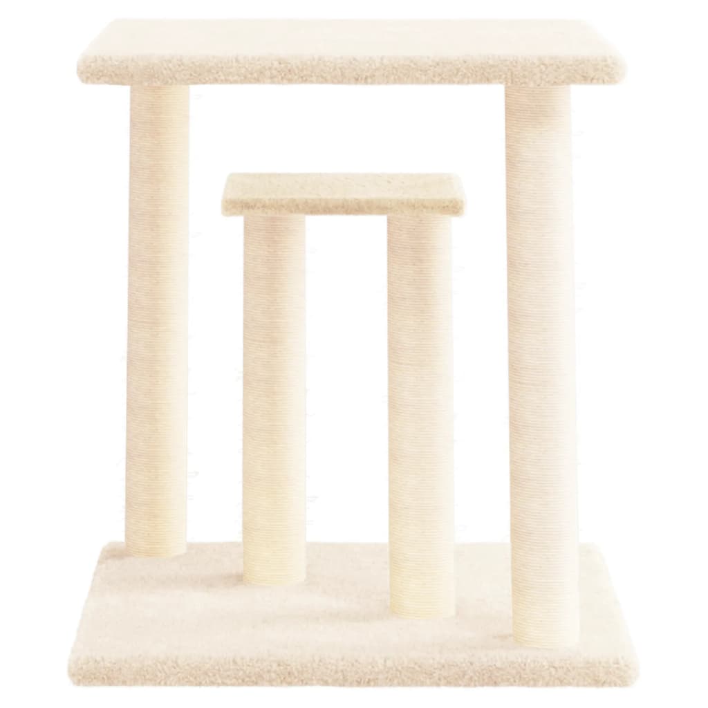 Grebalica za mačke s platformama krem 50 cm