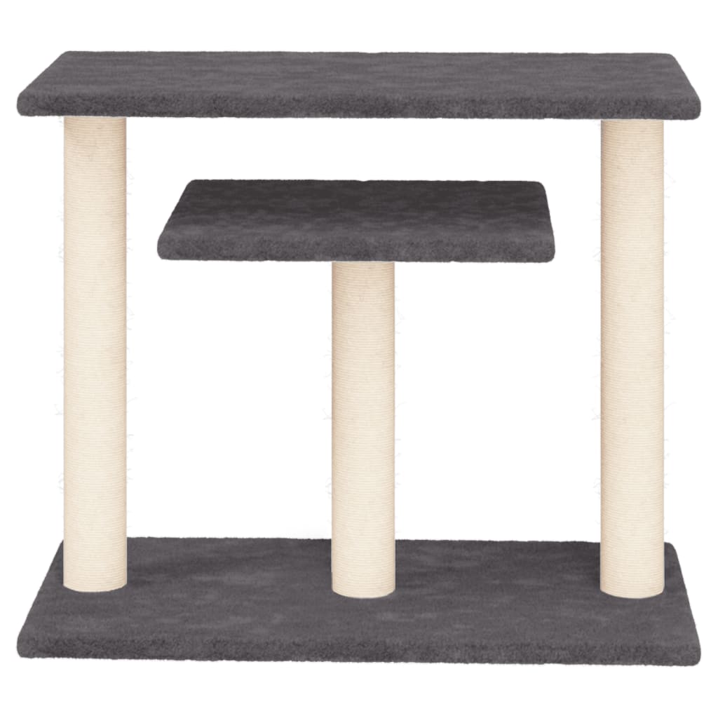 Grebalica za mačke s platformama tamnosiva 62,5 cm