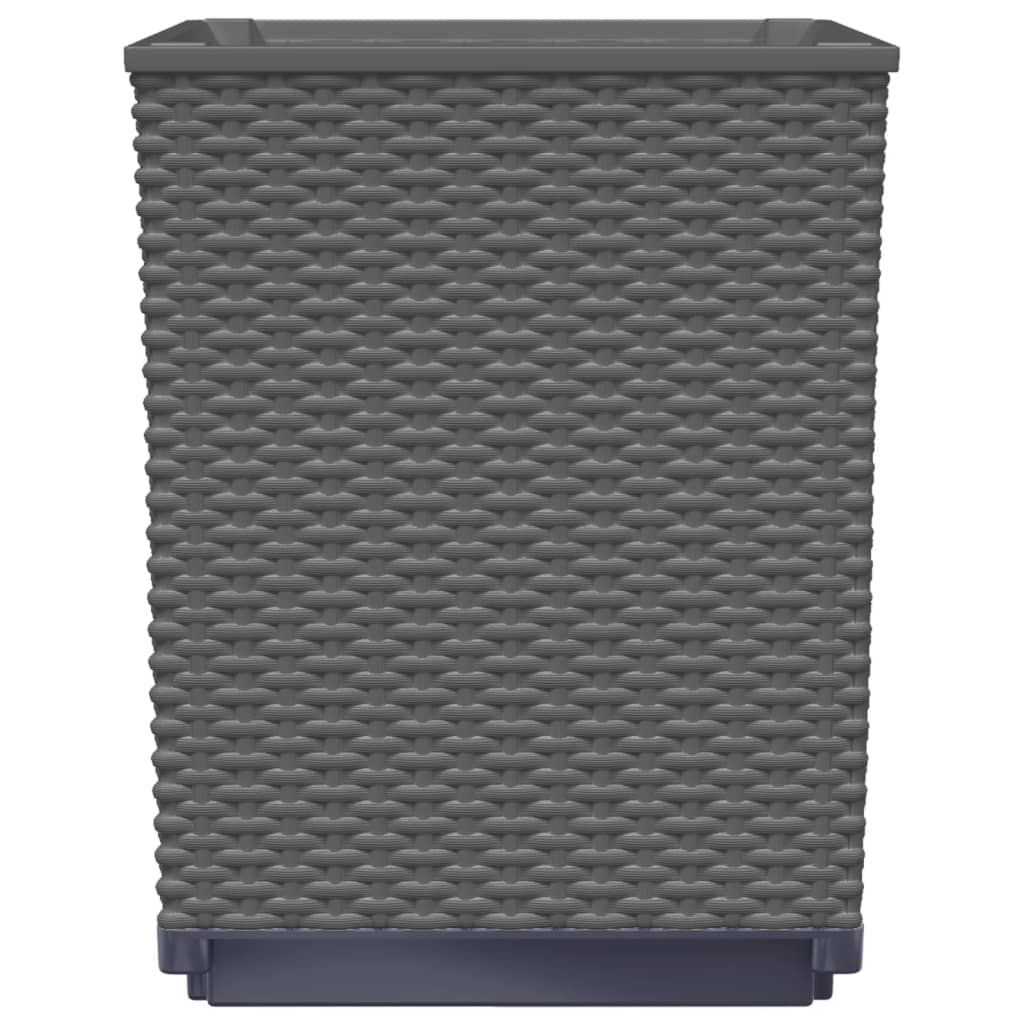 Sadilice 4 kom crne 30 x 30 x 37 cm od polipropilena