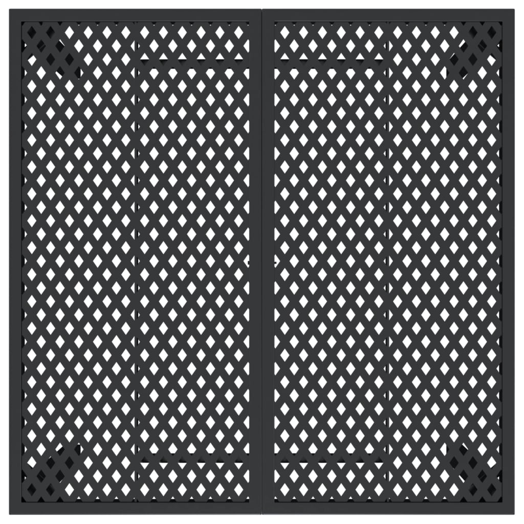 Vrtni stol antracit 100x100x72 cm čelični