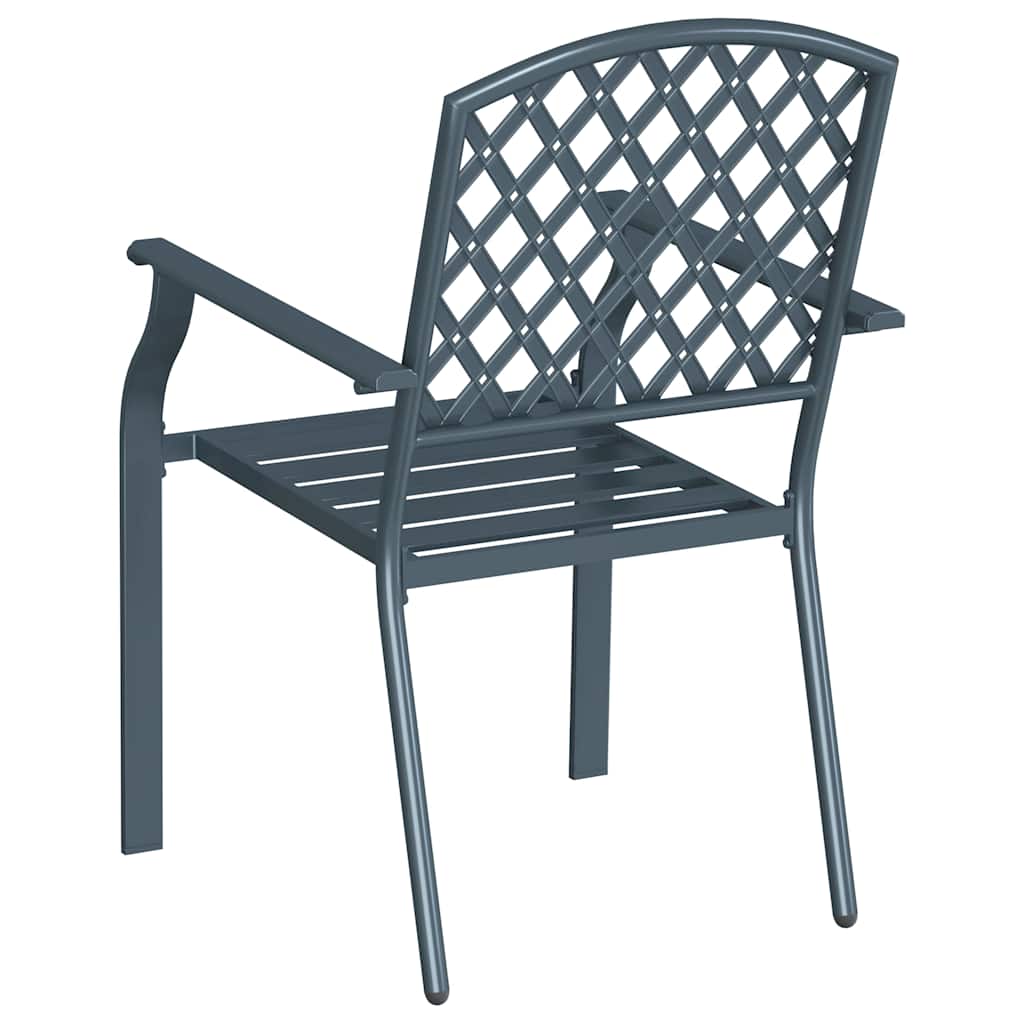 Vrtna stolica 4 pcs Antracit 56 x 65 x 89 cm Čelik