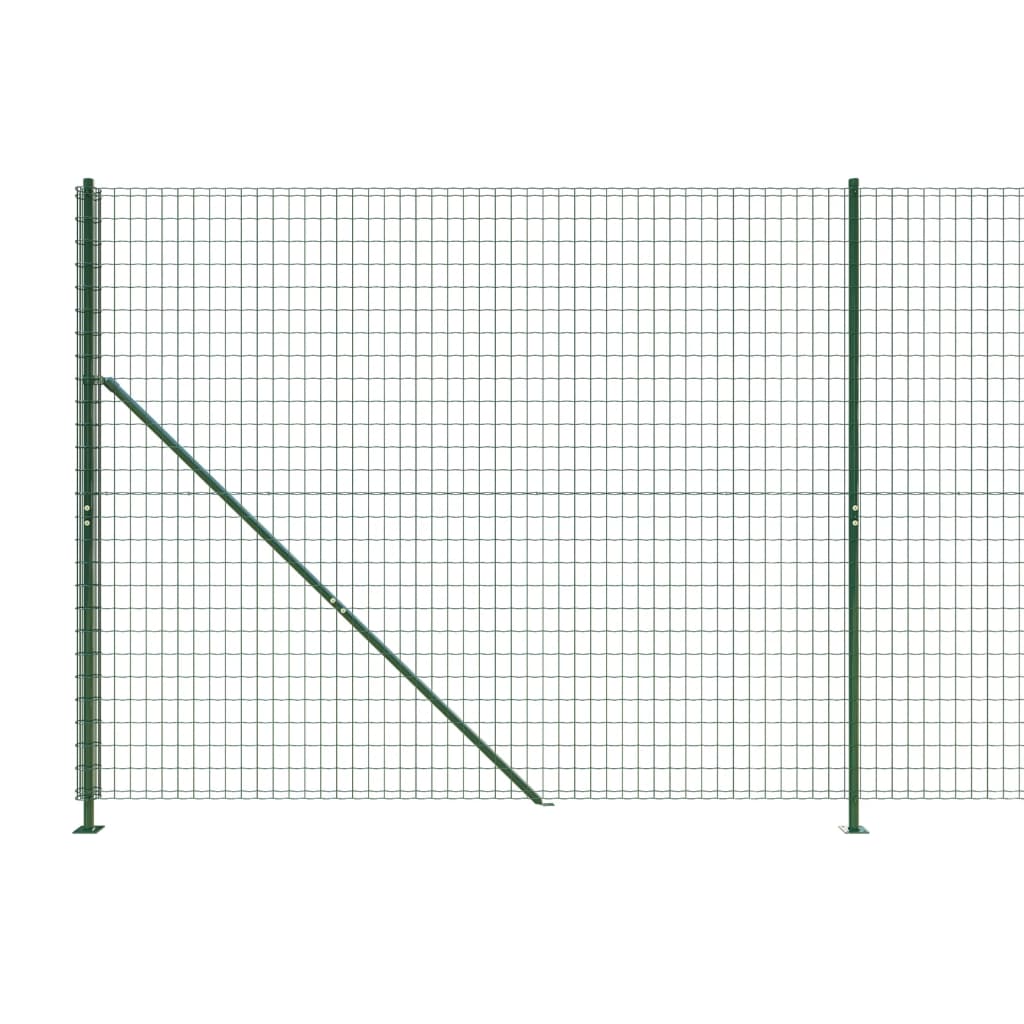 Ograda od žičane mreže s prirubnicom zelena 1,6 x 25 m