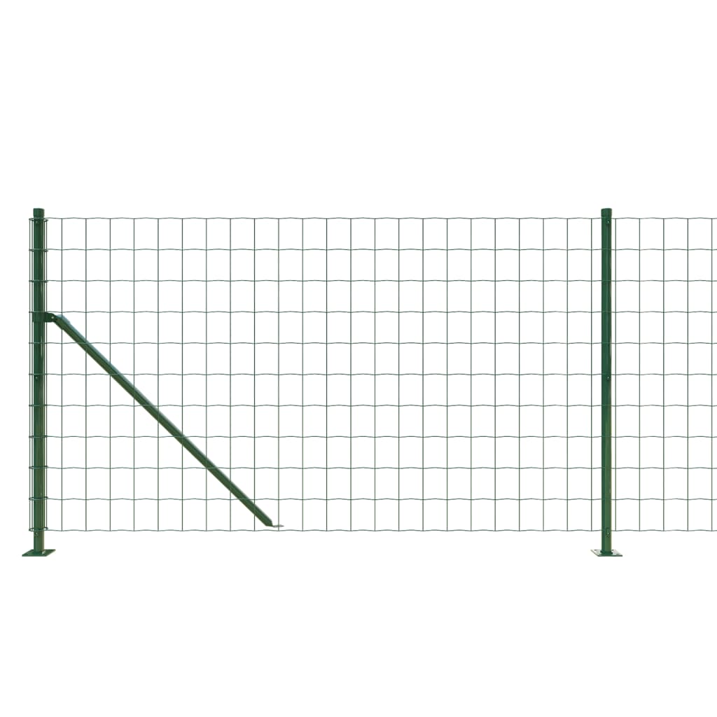 Ograda od žičane mreže s prirubnicom zelena 0,8 x 25 m