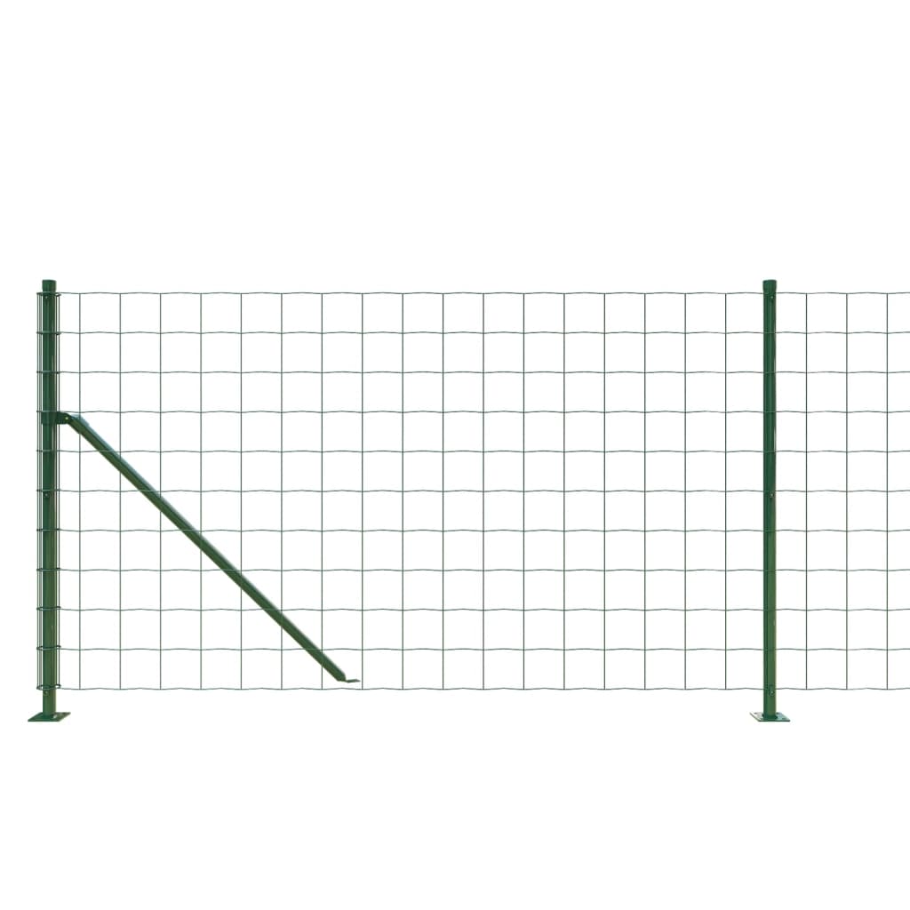 Ograda od žičane mreže s prirubnicom zelena 1x10 m