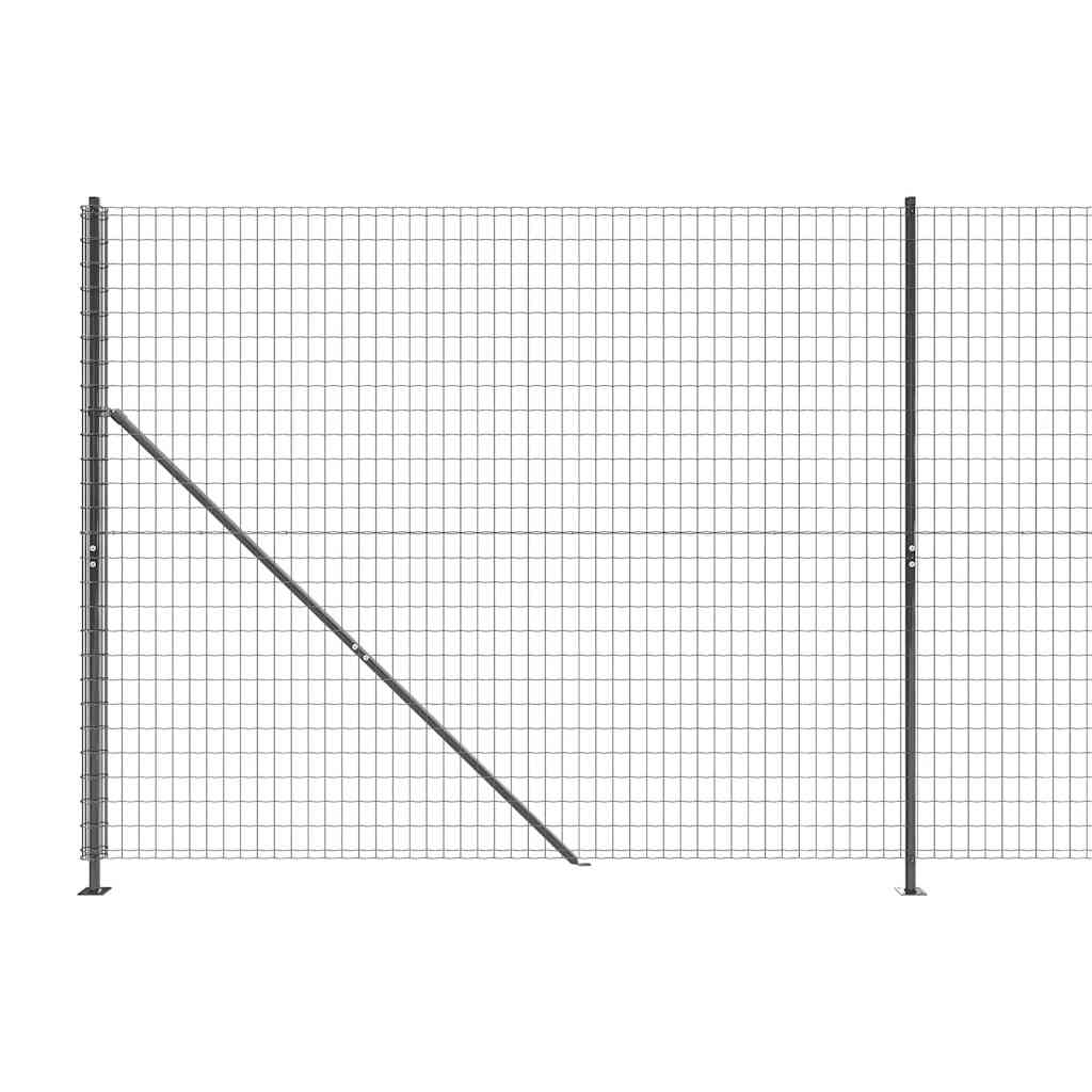 Ograda od žičane mreže s prirubnicom antracit 1,6 x 25 m