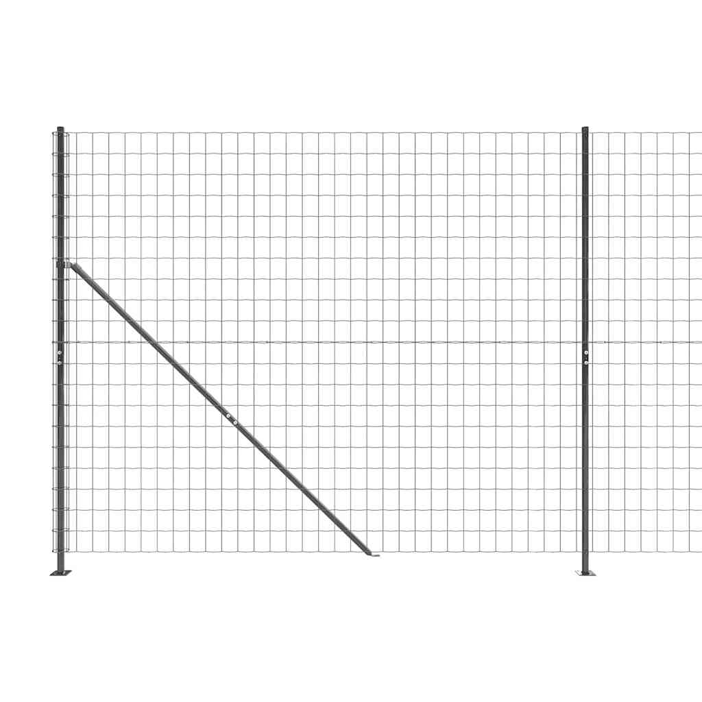 Ograda od žičane mreže s prirubnicom antracit 1,6 x 25 m