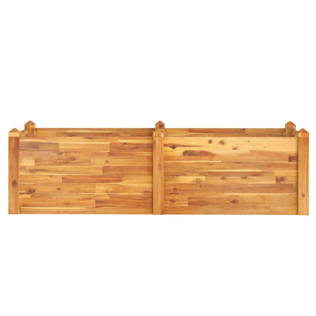 Povišena vrtna gredica 160x60x44 cm od masivnog bagremovog drva