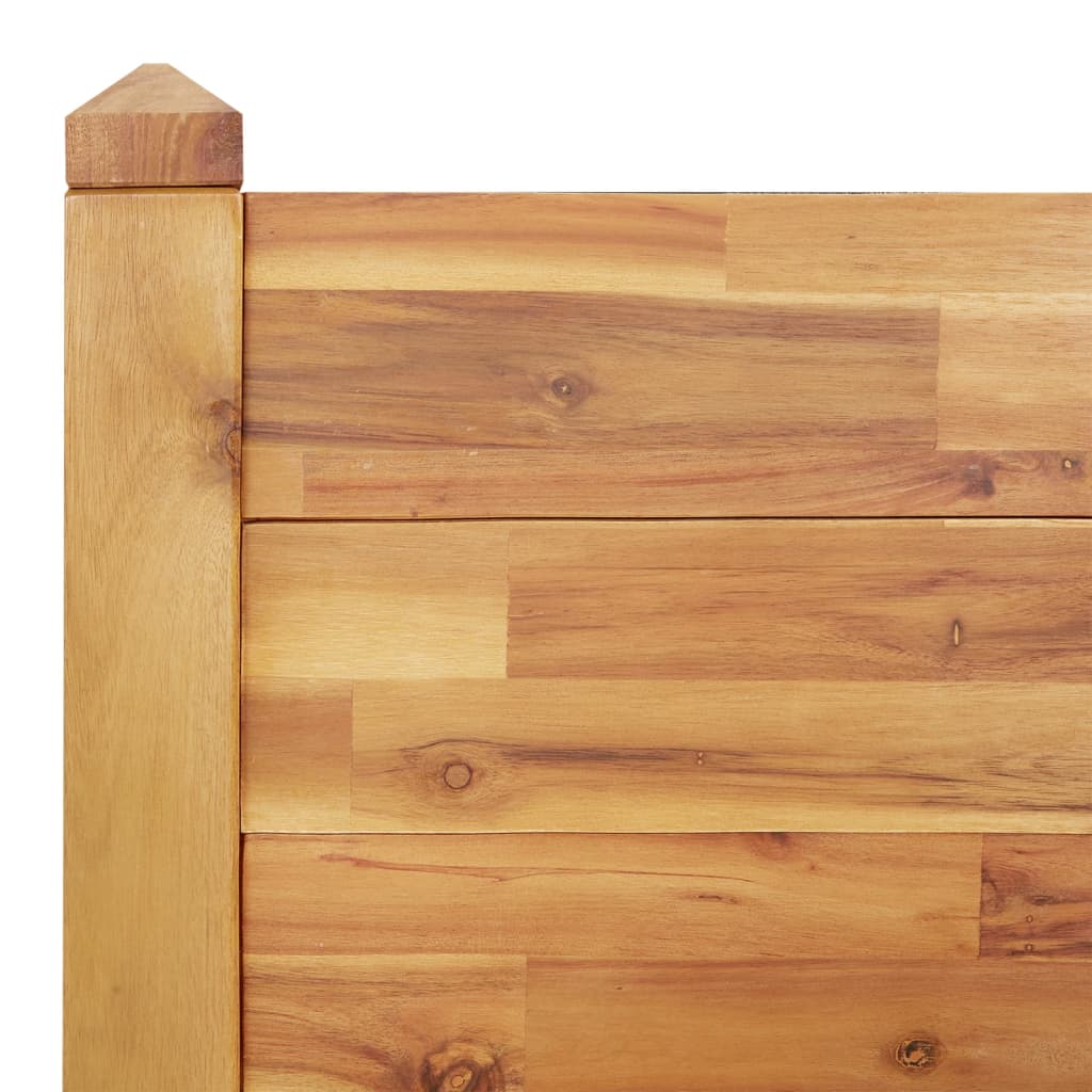 Povišena vrtna gredica 160x60x44 cm od masivnog bagremovog drva