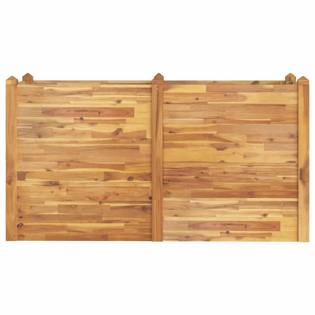 Povišena vrtna gredica 160x60x84 cm od masivnog bagremovog drva