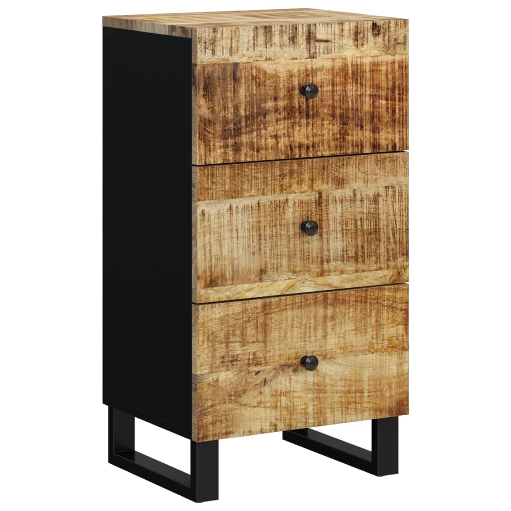 Komoda s 3 ladice 40x33,5x75 cm od masivnog obnovljenog drva