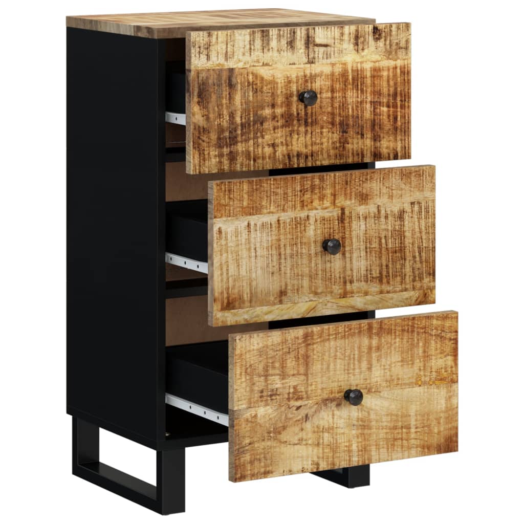 Komoda s 3 ladice 40x33,5x75 cm od masivnog obnovljenog drva