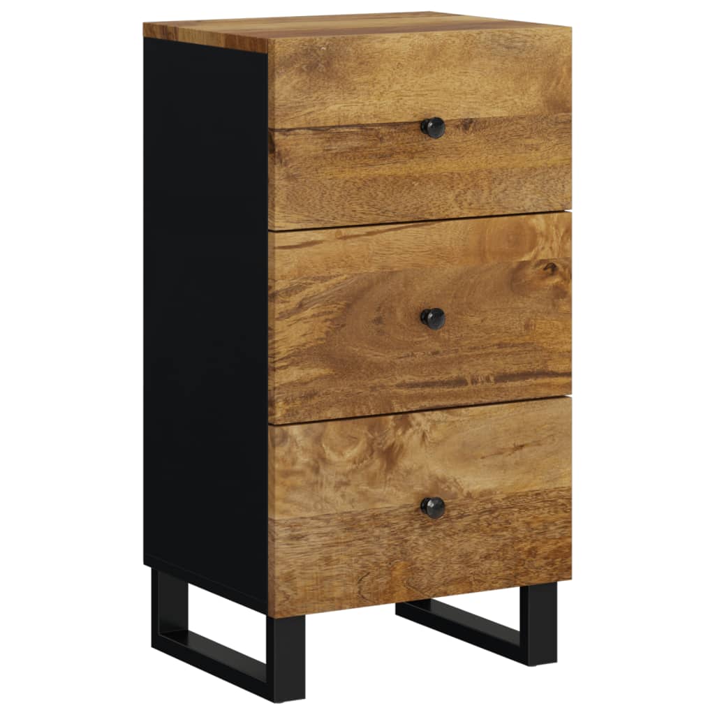 Komoda s 3 ladice 40x33,5x75 cm od masivnog obnovljenog drva