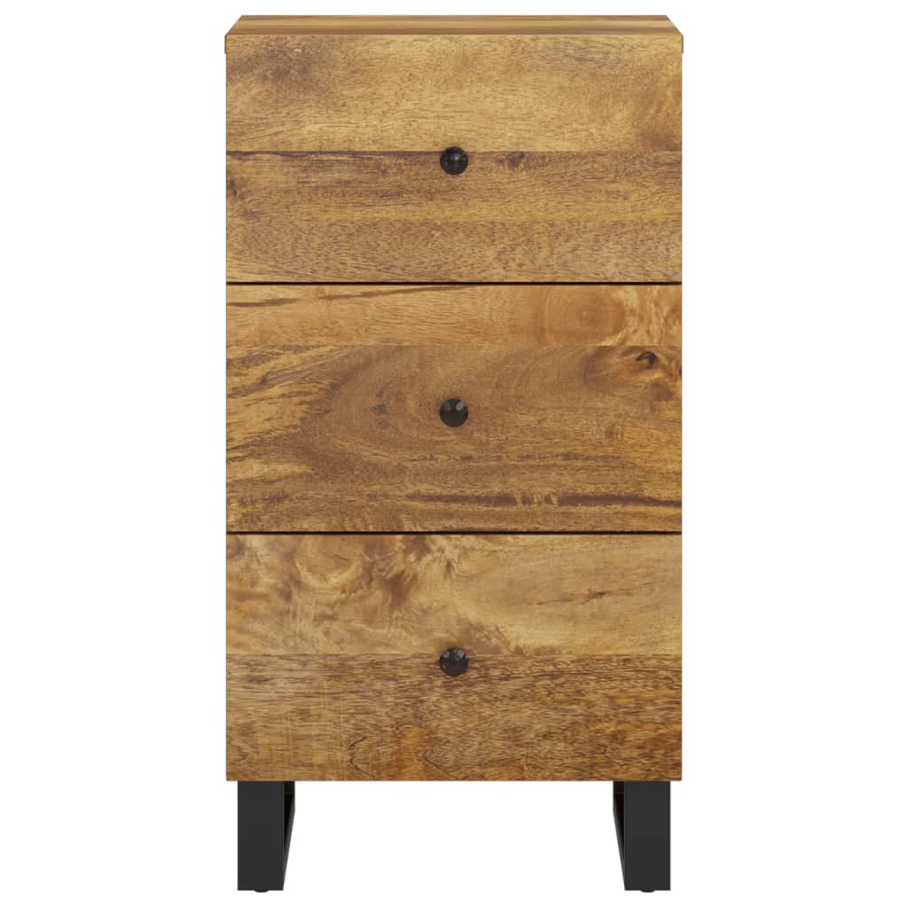 Komoda s 3 ladice 40x33,5x75 cm od masivnog obnovljenog drva