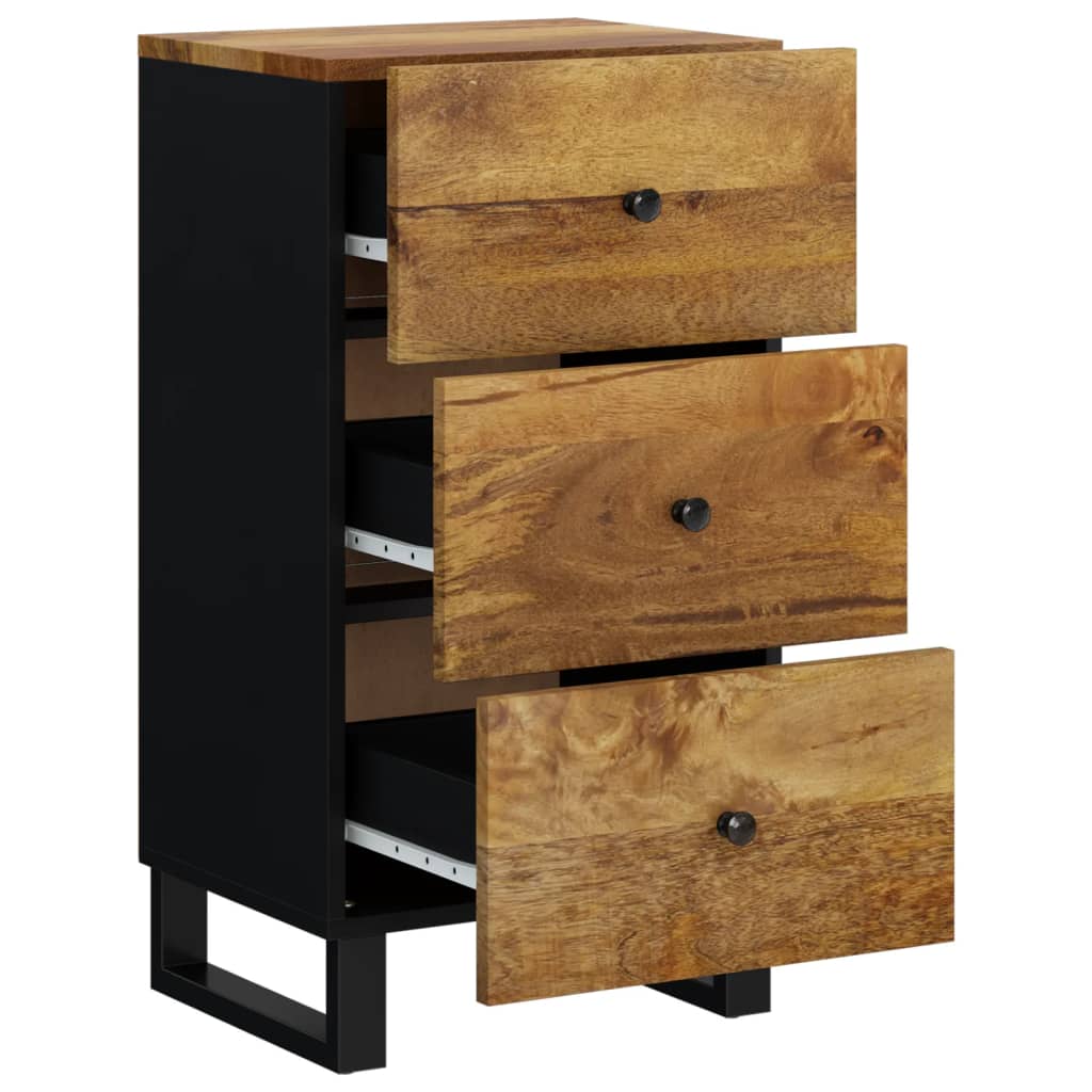 Komoda s 3 ladice 40x33,5x75 cm od masivnog obnovljenog drva