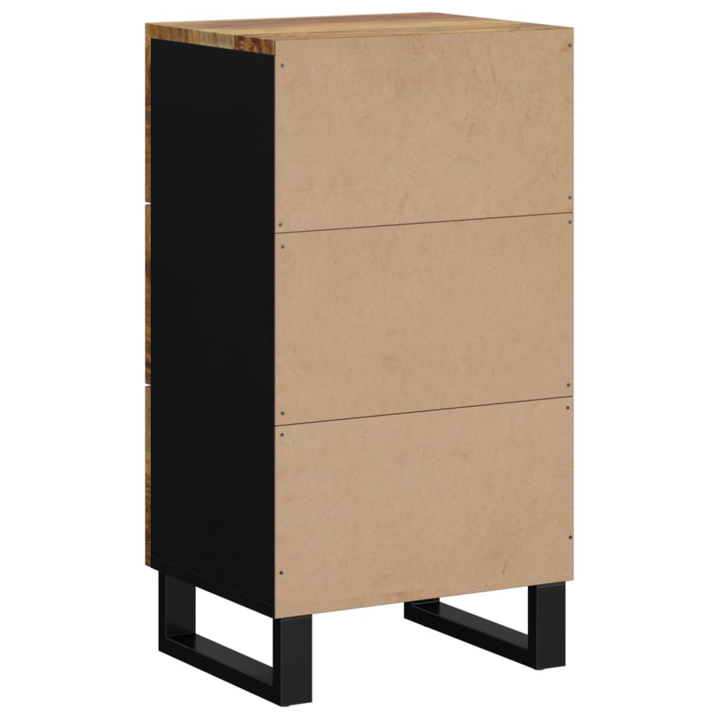 Komoda s 3 ladice 40x33,5x75 cm od masivnog obnovljenog drva