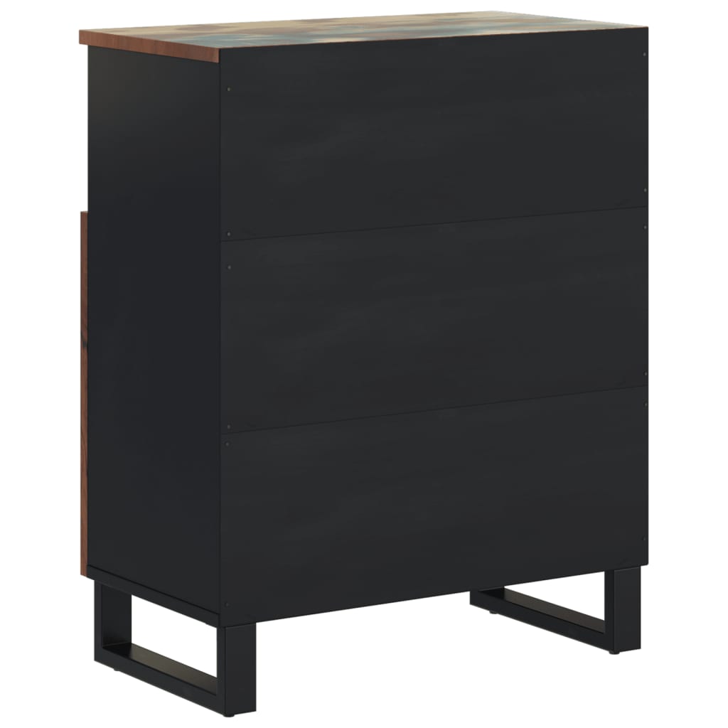 Komoda s 2 vrata 60 x 33 x 75 cm od masivnog obnovljenog drva