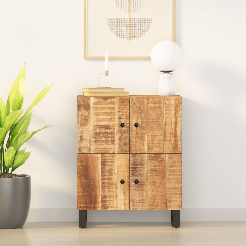 Komoda s 4 vrata 60 x 33 x 75 cm od masivnog drva manga