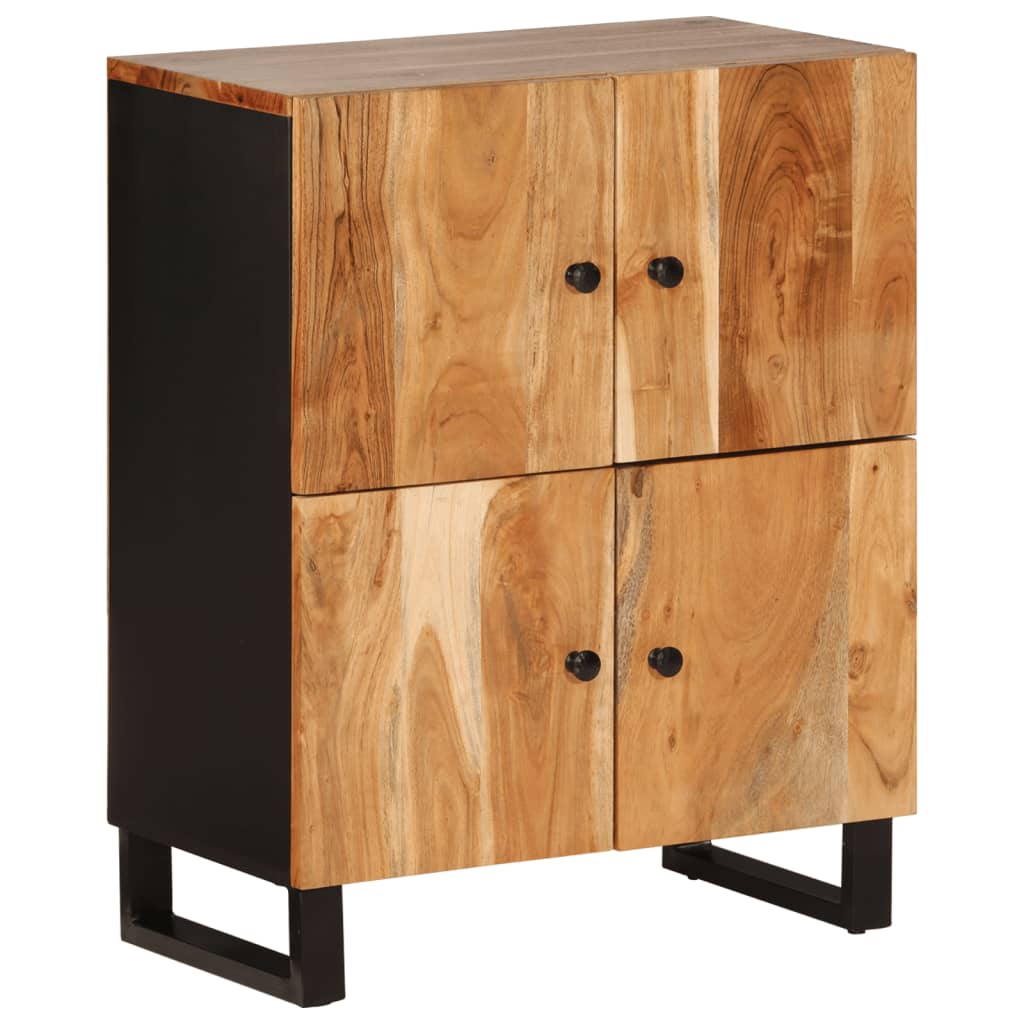 Komoda s 4 vrata 60 x 33 x 75 cm od masivnog drva manga
