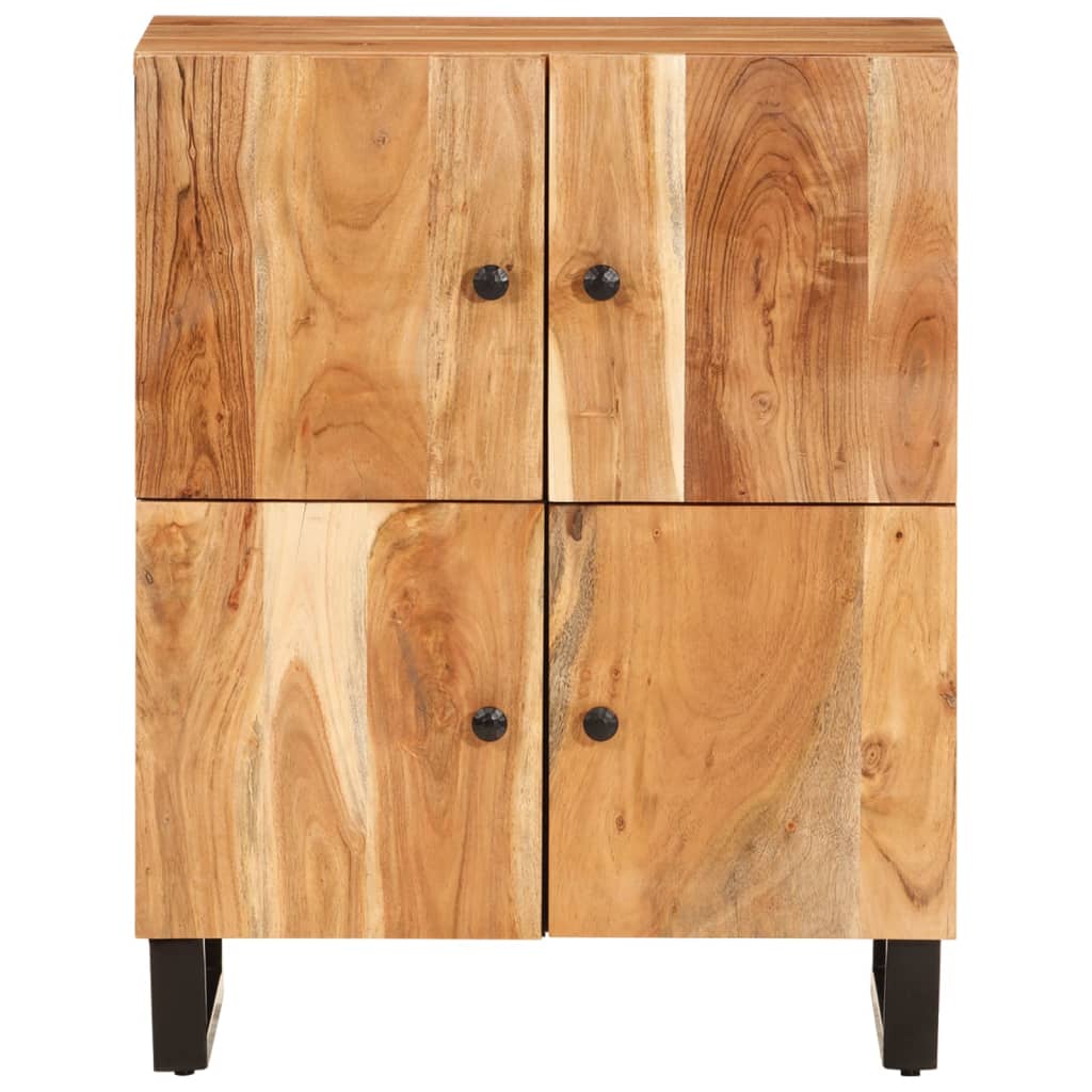 Komoda s 4 vrata 60 x 33 x 75 cm od masivnog drva manga