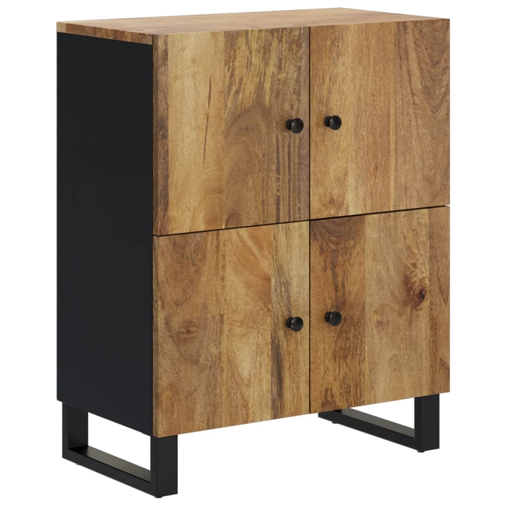 Komoda s 4 vrata 60 x 33 x 75 cm od masivnog drva manga